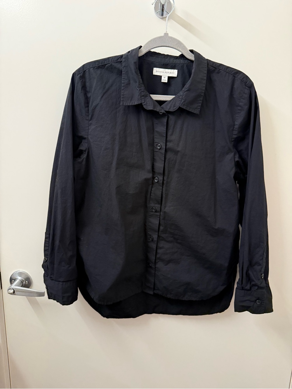 Banana Republic Black Button-Down Women's Shirt